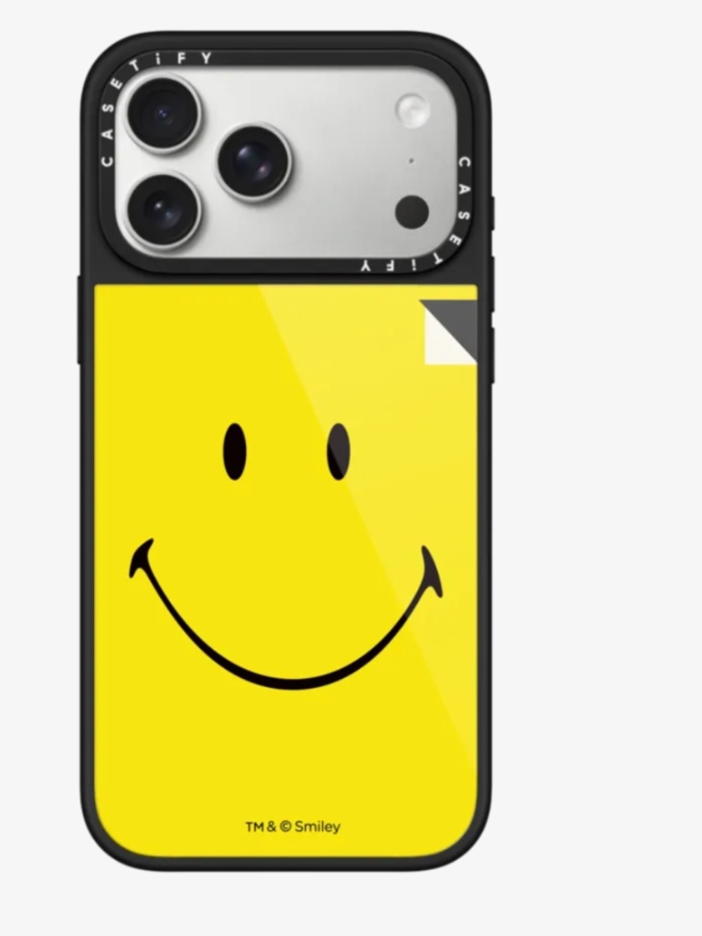 Casetify Smiley Yellow iPhone Case - Bold Black Trim